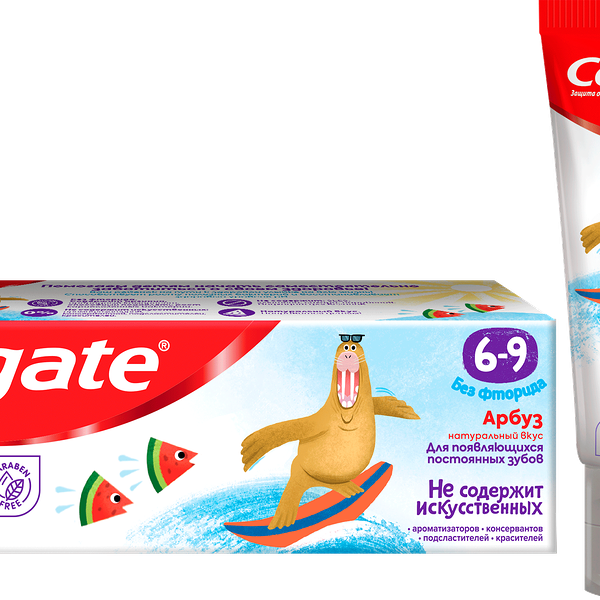 Зубная паста Colgate детская 6+ без фторида 60мл