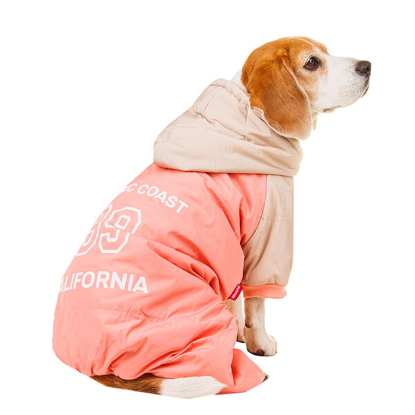 Комбинезон для собак Petmax с капюшоном 4XL розовый (девочка)
