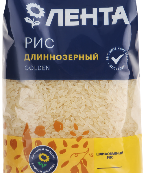 Рис длиннозерный шлифованный Golden Лента