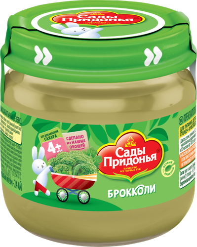 

Пюре Сады Придонья Брокколи с 4 месяцев, 80 г