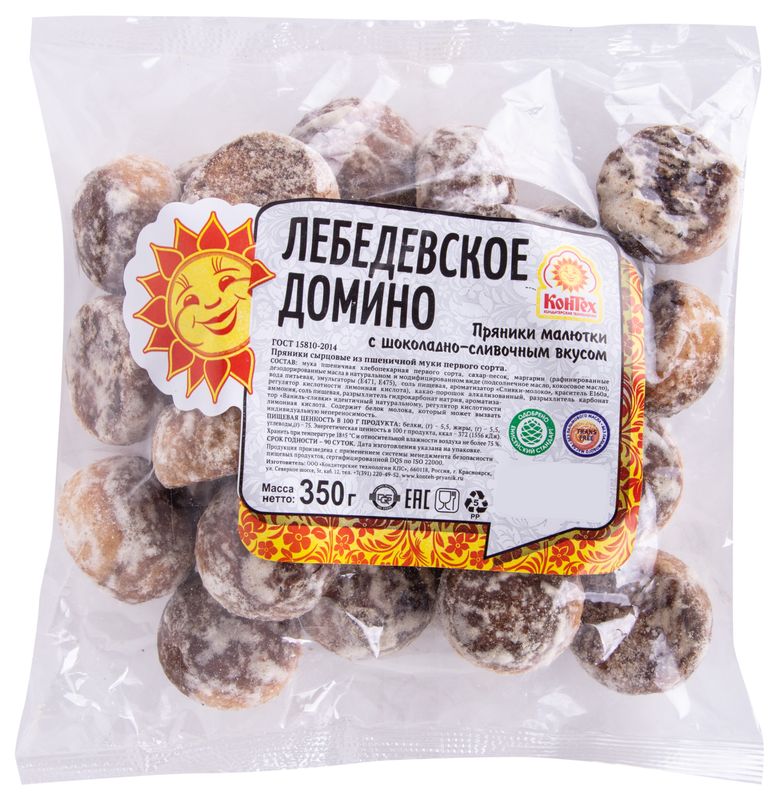

Пряник КонТех Лебедевское домино 350 г