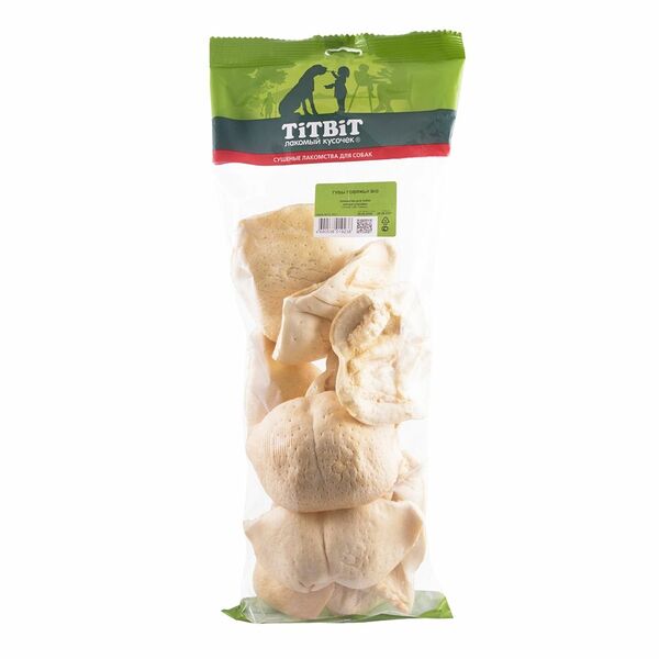 Лакомство для собак TITBIT Губы говяжьи BIG мягкая упаковка 300г (упаковка - 7 шт)