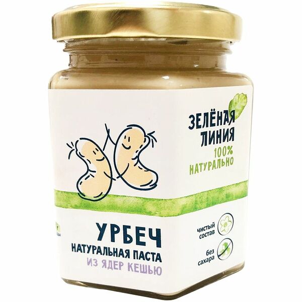 Паста из ядер кешью Зелёная Линия, 190г
