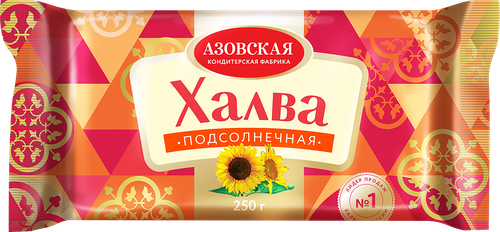 

Халва подсолнечная Азовская кондитерская фабрика 250 г