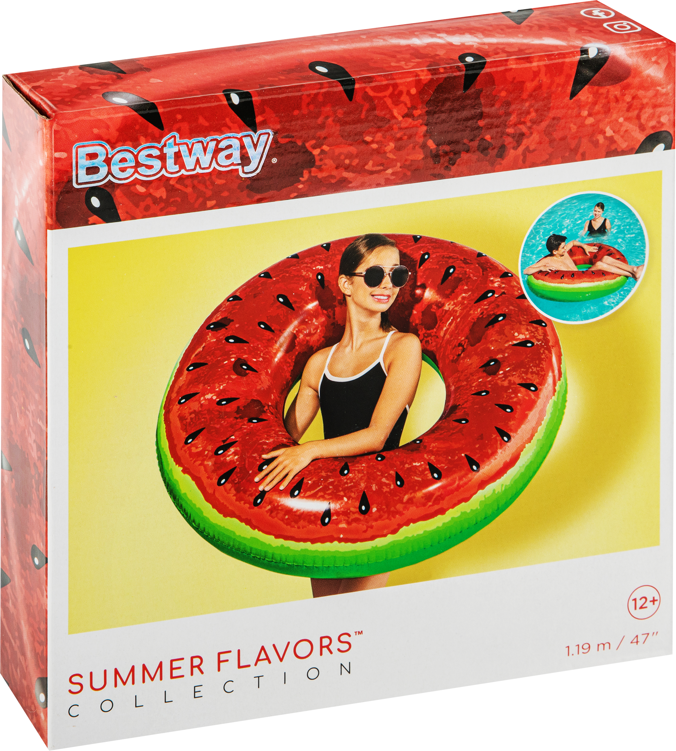 

Круг надувной для плавания BESTWAY Фрукты дизайн в ассортименте