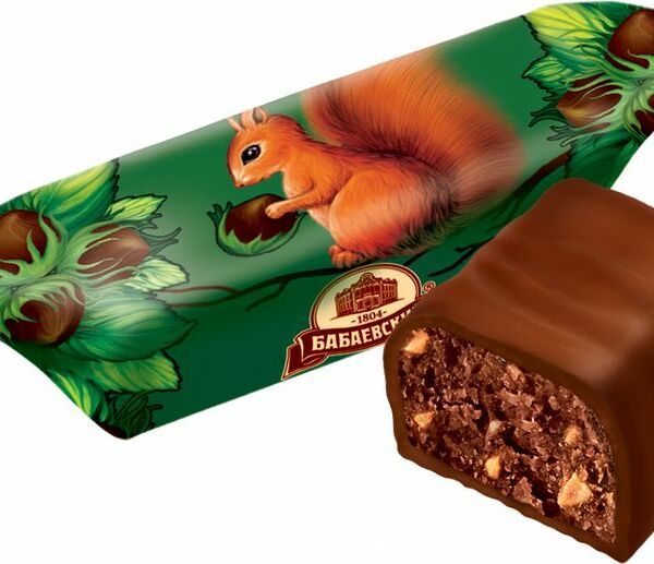 Конфеты глазированные Бабаевская белочка ТМ Бабаевский вес