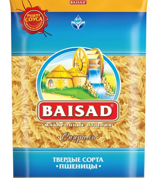 Макароны Baisad Спираль высший сорт 450г