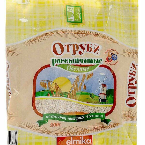 Отруби овсяные Диадар рассыпчатые