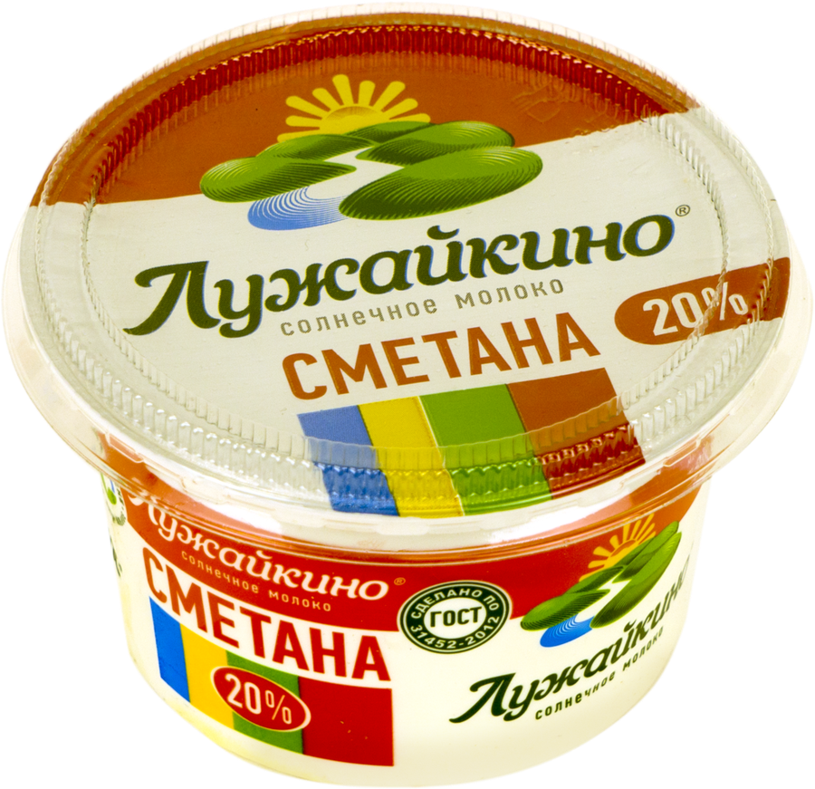 

Сметана Лужайкино 20% 180 г