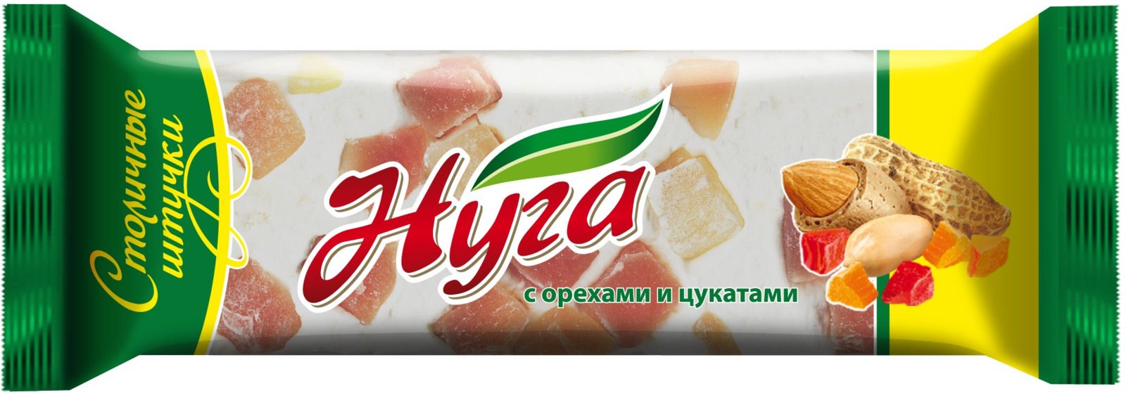 

Нуга Столичные штучки с орехами и цукатами 60г