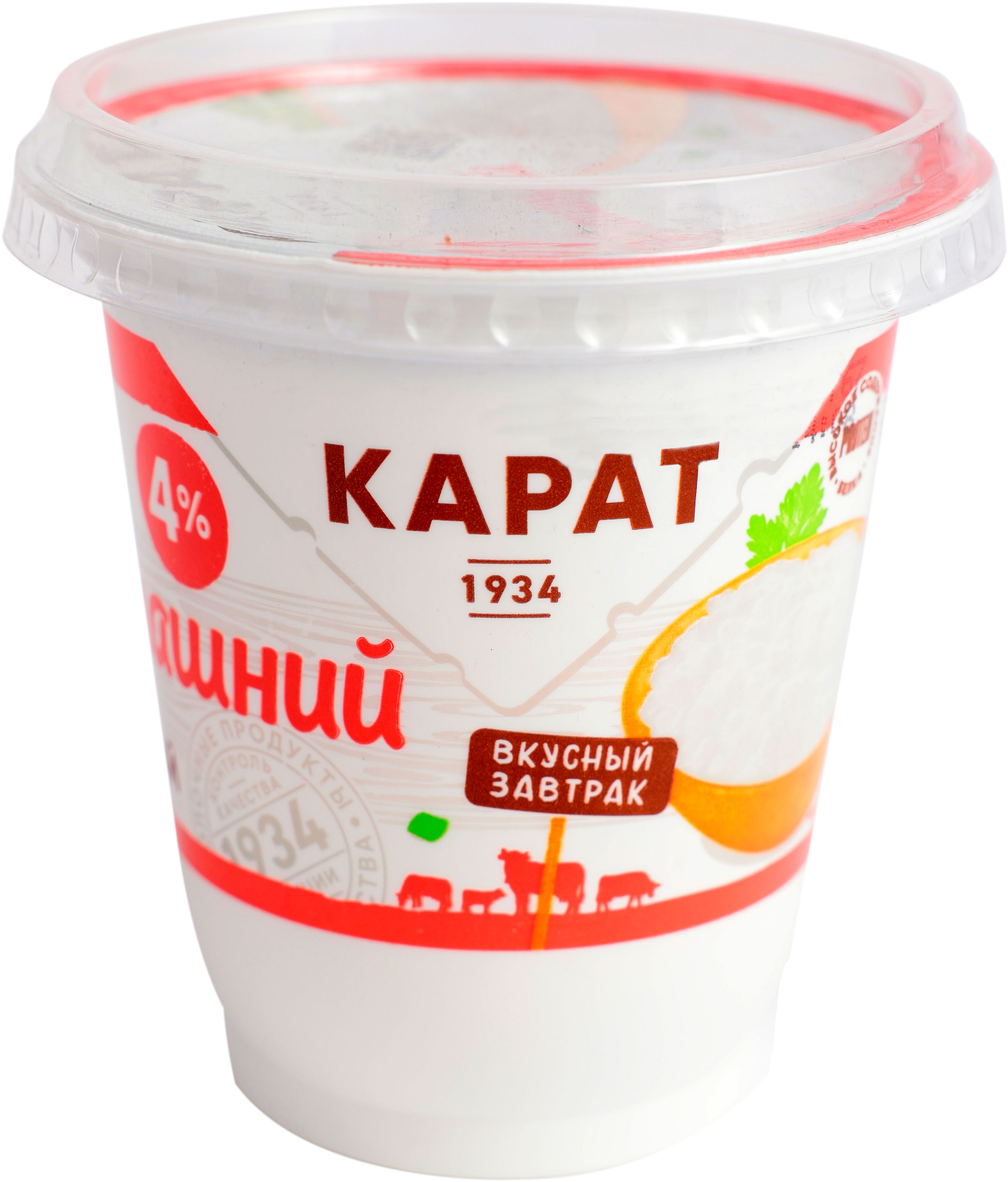 

Творог Карат зерненый 4%