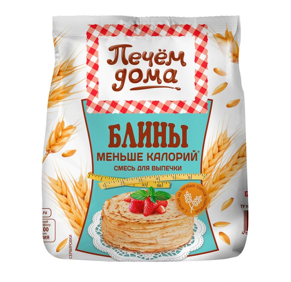 

Смесь для выпечки Печём дома блины с пониженной калорийностью 300 г