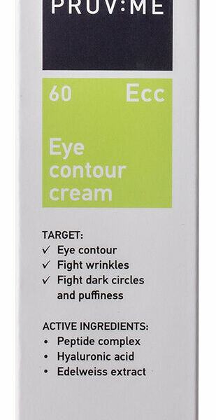 PRUV:ME Ecc 60 Eye-contour cream Крем для глаз с пептидным комплексом против морщин, 15 мл