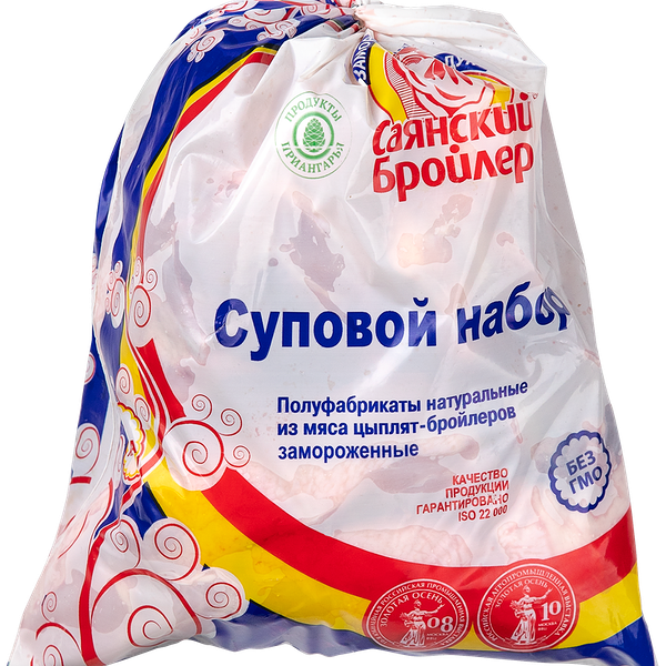 Набор суповой куриный САЯНСКИЙ БРОЙЛЕР замороженный вес 