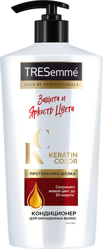 

Кондиционер для окрашенных волос ТРЕСемме Keratin color с протеинами шелка 630 мл