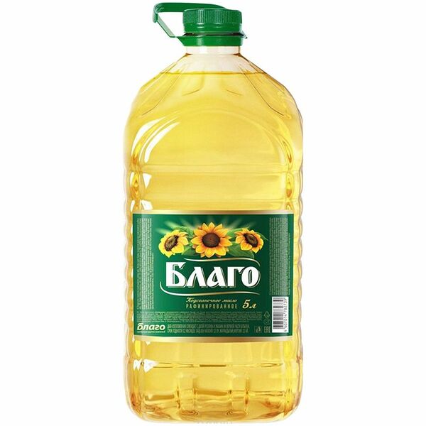 Масло подсолнечное рафинированное 5л