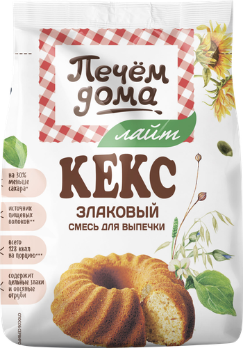 

Кекс Печем дома злаковый