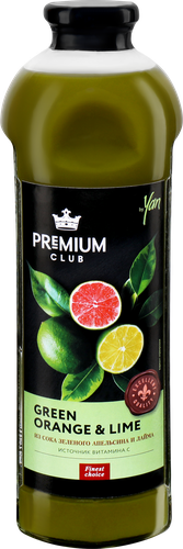 

Напиток сокосодержащий Premium Club из зеленого апельсина и лайма