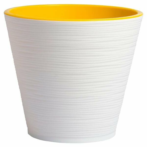 Горшок Ливингрин К 20-10 Конус с вкладкой d. 20 белый