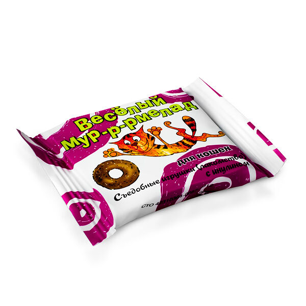 Лакомство для кошек VEDA Съедобные игрушки Веселый Мур-Р-Рмелад с инулином