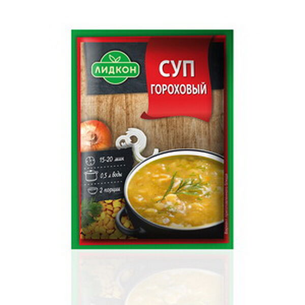 Суп гороховый ЛИДКОН вес 70г.