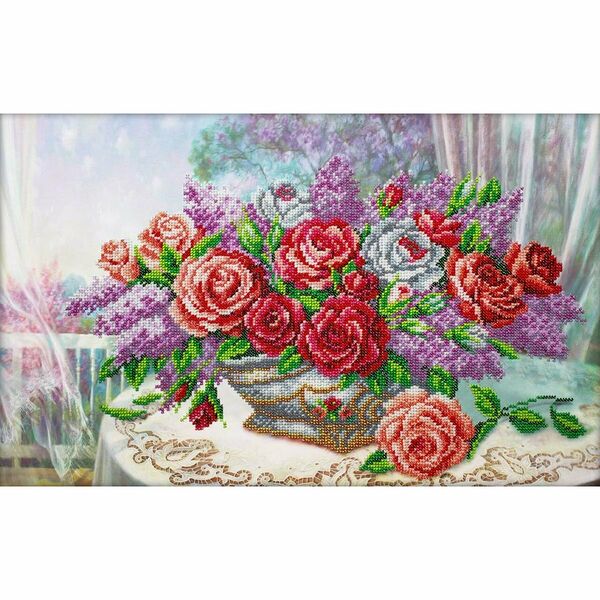 Б1310 Набор для вышивания бисером 'Элегия' 45*28 см