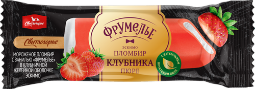 

Мороженое Свитлогорье Пломбир Фрумелье клубника в молочном шоколаде 80 г