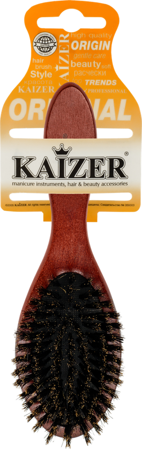 

Расческа массажная KAIZER деревянная с натуральной щетиной, Арт. KOPP3087W/KOPP3029-2
