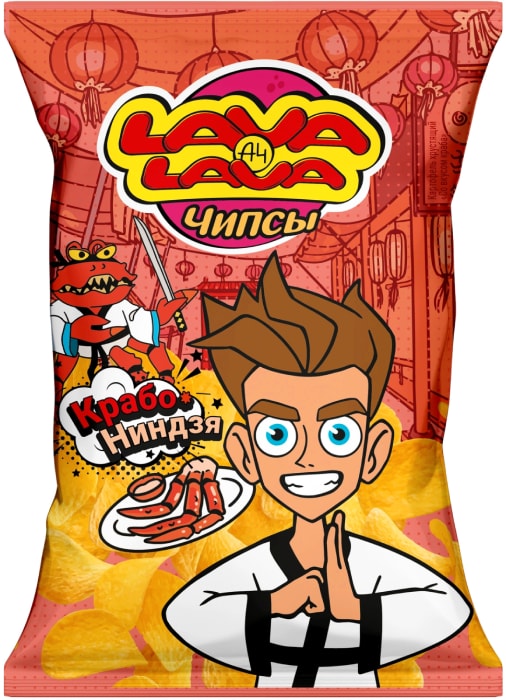 

Чипсы Lava Lava картофельные Крабо-Ниндзя со вкусом краба 50 г