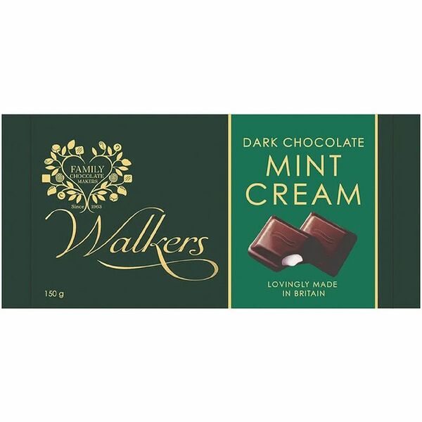 Батончик Walkers в кондитерской глазури с помадной начинкой со вкусом мяты, 150г