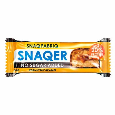Батончик Снак Фабрик (Snaq Fabriq) протеиновый Снэкер (Snaqer) Арахис и карамель 50 г
