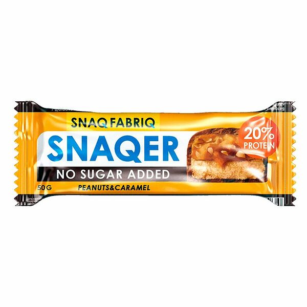 Батончик протеиновый Snaq Fabriq Арахис и карамель глазированный 50 г