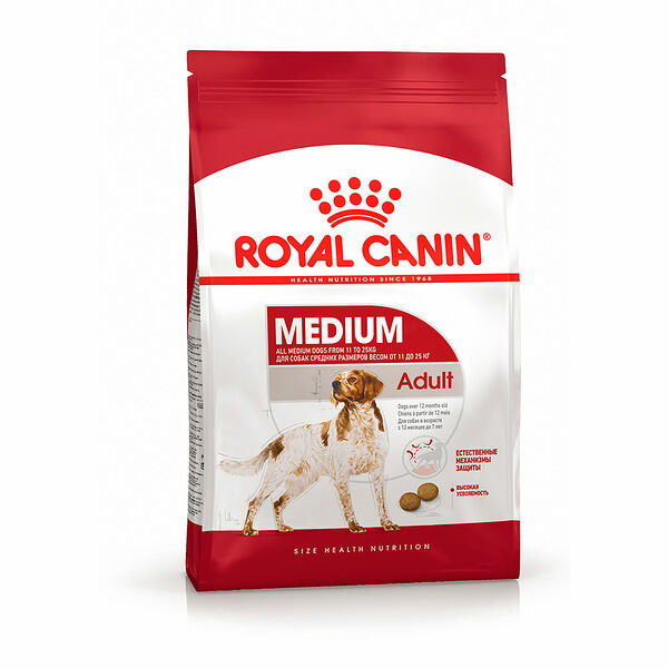 Корм Royal Canin Medium Adult для собак средних пород с 12 месяцев до 7 лет