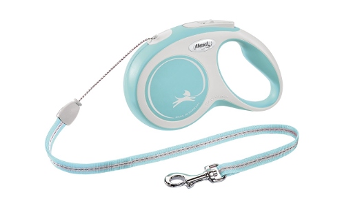 Поводок-рулетка Flexi New Line Comfort S до 12 кг (5 м трос) голубой