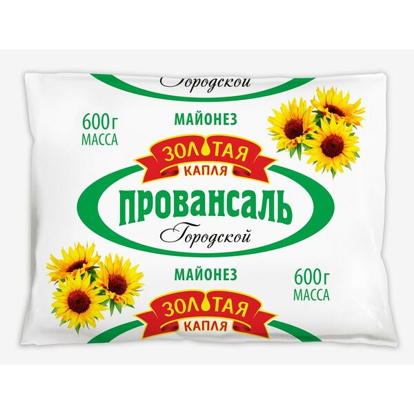 Майонез Провансаль городской жир. 50% пакет 600г Маргариновый з-д