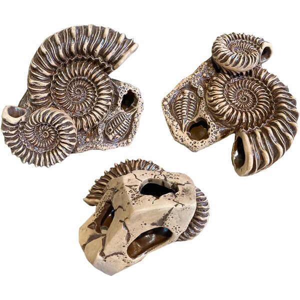 Декор для аквариумов Спирали в камне, 15х13х11 см