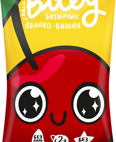 Батончик фруктово-ягодный Take a Bitey Яблоко-вишня с 2 лет