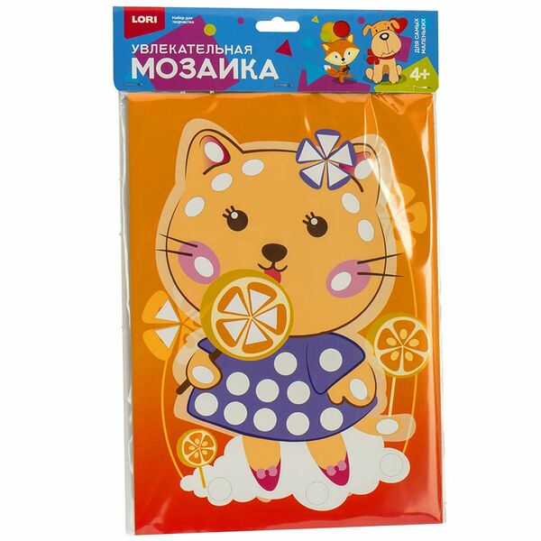 Набор для изготовления Увлекательная мозаика Кошечка, Км-012