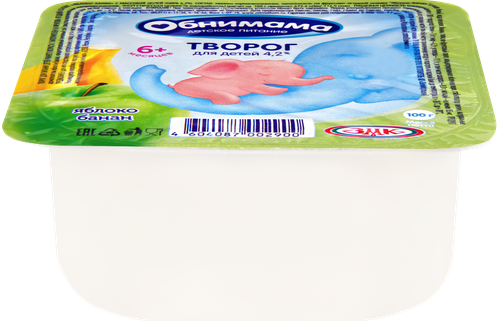 

Творог детский Обнимама яблоко-банан с 6 месяцев 4.2 % 100 г