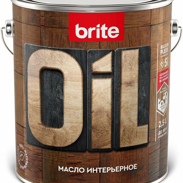 Масло BRITE FLEXX интерьерное бесцветное 2,5 л