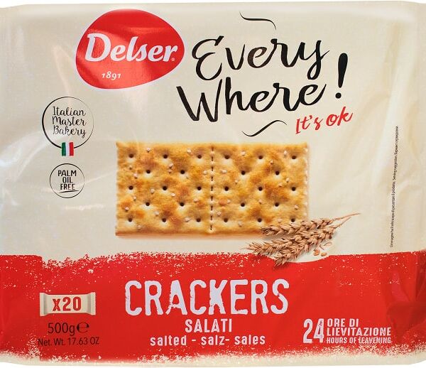 Крекеры Delser Salato Pacco с солью 500г