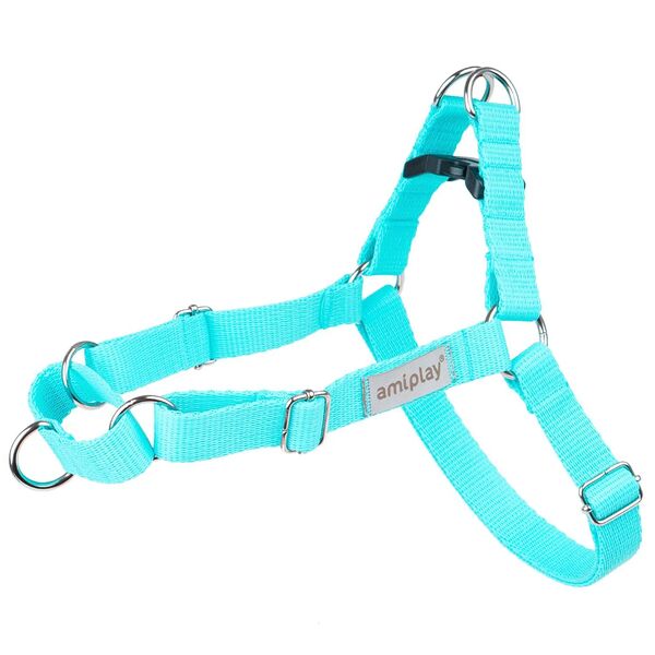 Шлейка регулируемая EASY GO Samba S 30-40[c , d] x 1,5см Бирюзовый