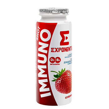 Продукт кисломолочный Exponenta Иммуно Шот вкус Клубника 2,5%