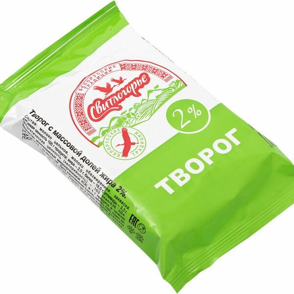 Творог Свитлогорье 2%, 180г