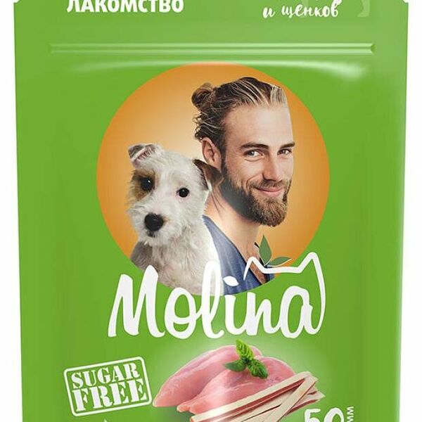 Лакомство для собак Molina куриный сэндвич