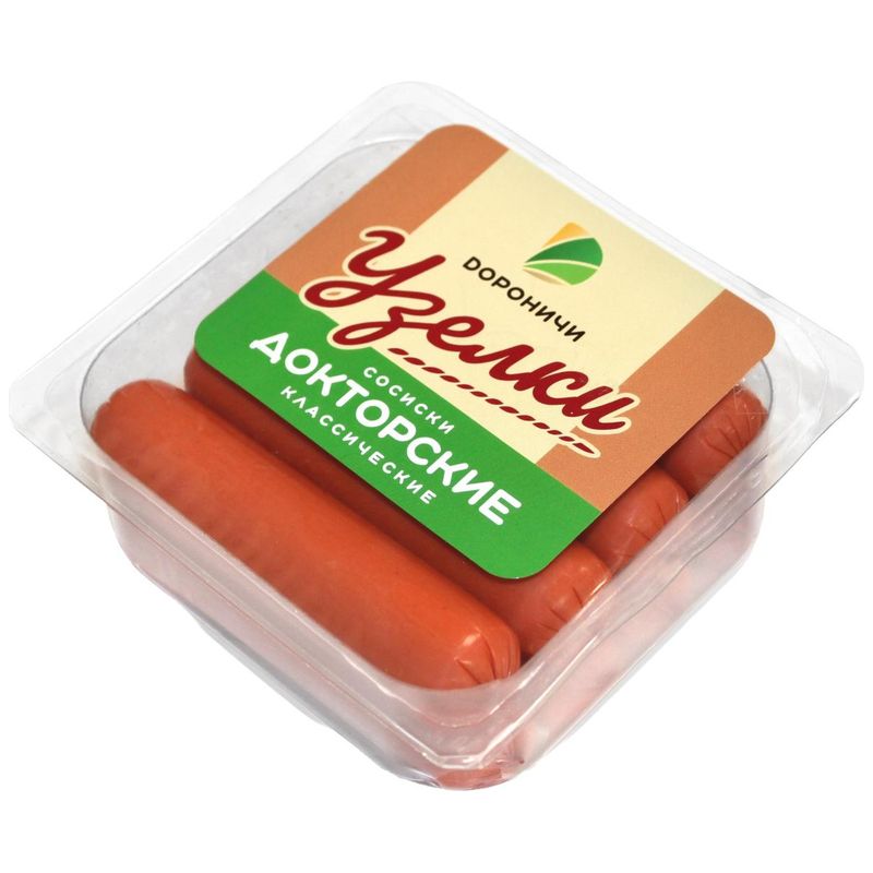 

Сосиски Дороничи Узелки Докторские классические 380 г