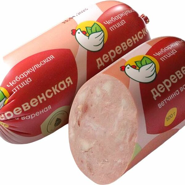 Ветчина варёная Чебаркульская Птица Деревенская куриная 500 г