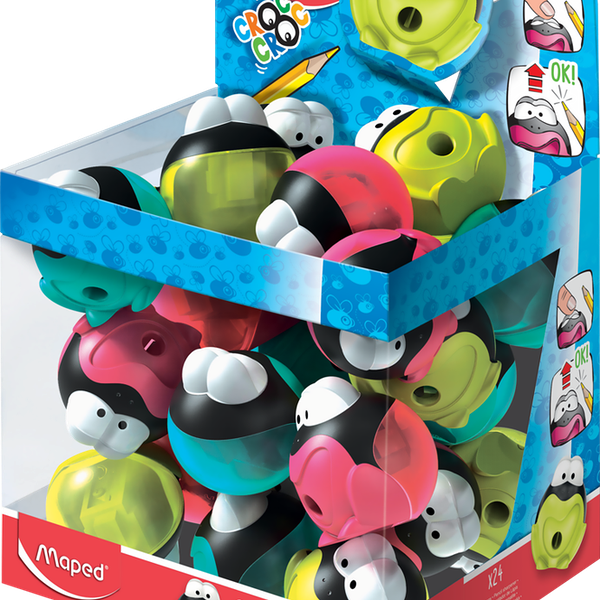 Точилка MAPED Пластиковая Croc Croc Signal 1 отверстие 