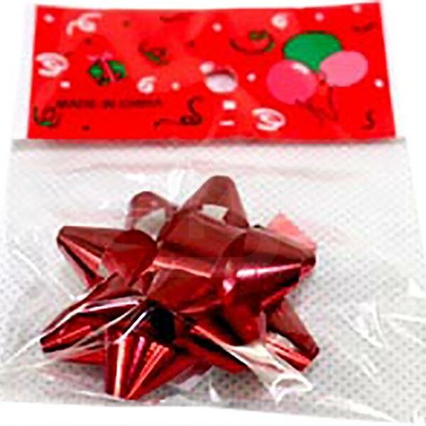 Бант Звезда металлик, 4.5 см