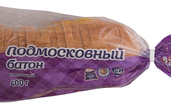 Батон ХЛЕБОЗАВОД №22 Подмосковный, в нарезке